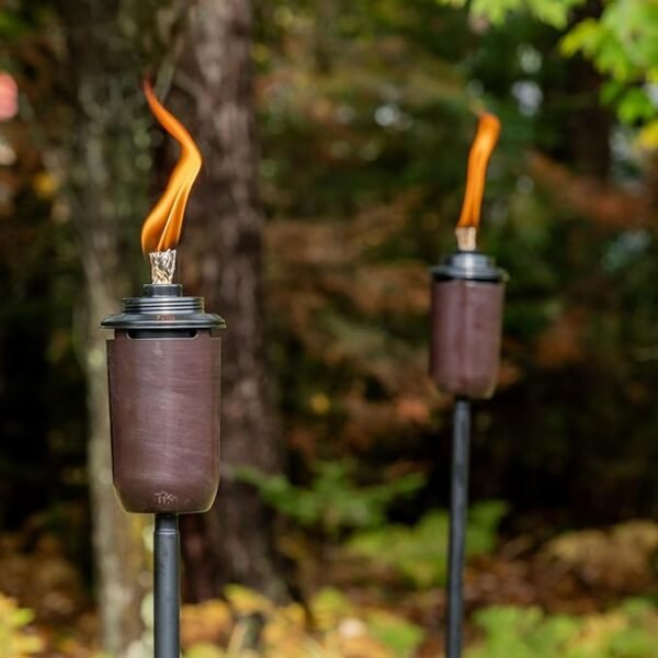 TIKI 65″ Honey Copper Outdoor Torches – 2-Pack Patio & Garden Lanterns