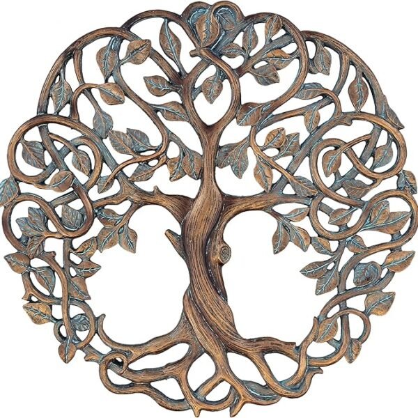 Old River Outdoors Tree of Life Wall Plaque – 11.6″ Decorative Celtic Garden & Home Wall Art