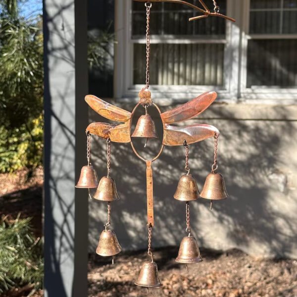 Brass Dragonfly Wind Chimes