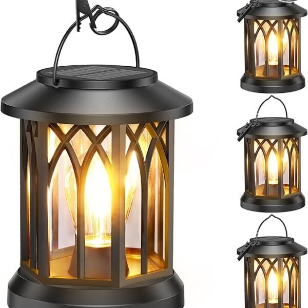 Solar Powered Outdoor Garden Lantern – Waterproof Hanging LED Patio & Yard Light