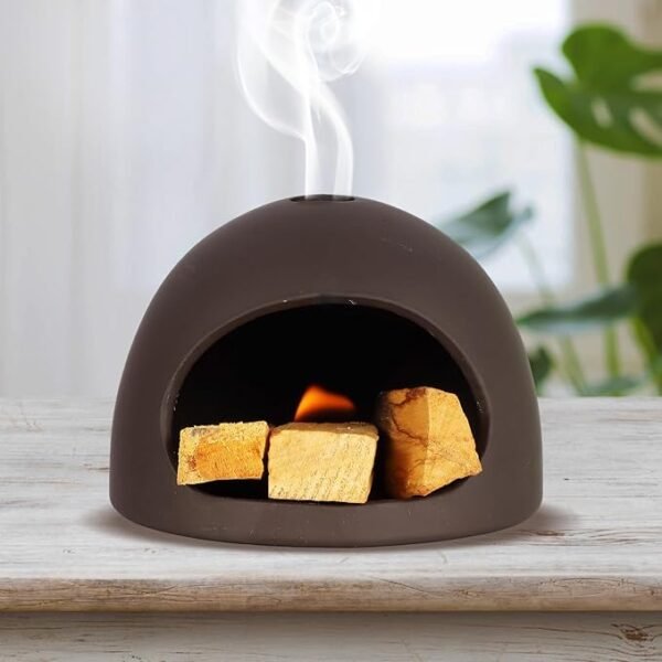 Handmade Ceramic Incense & Sage Smudging Bowl – Porcelain Wabi-Sabi Burner for Palo Santo, Sage & Meditation