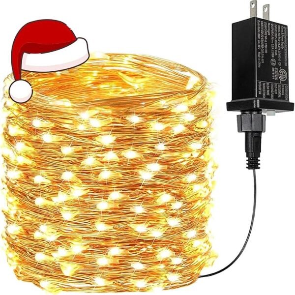 200 LED Warm White Waterproof String Lights – 66 ft Fairy Lights for Garden, Patio & Indoor Decoration